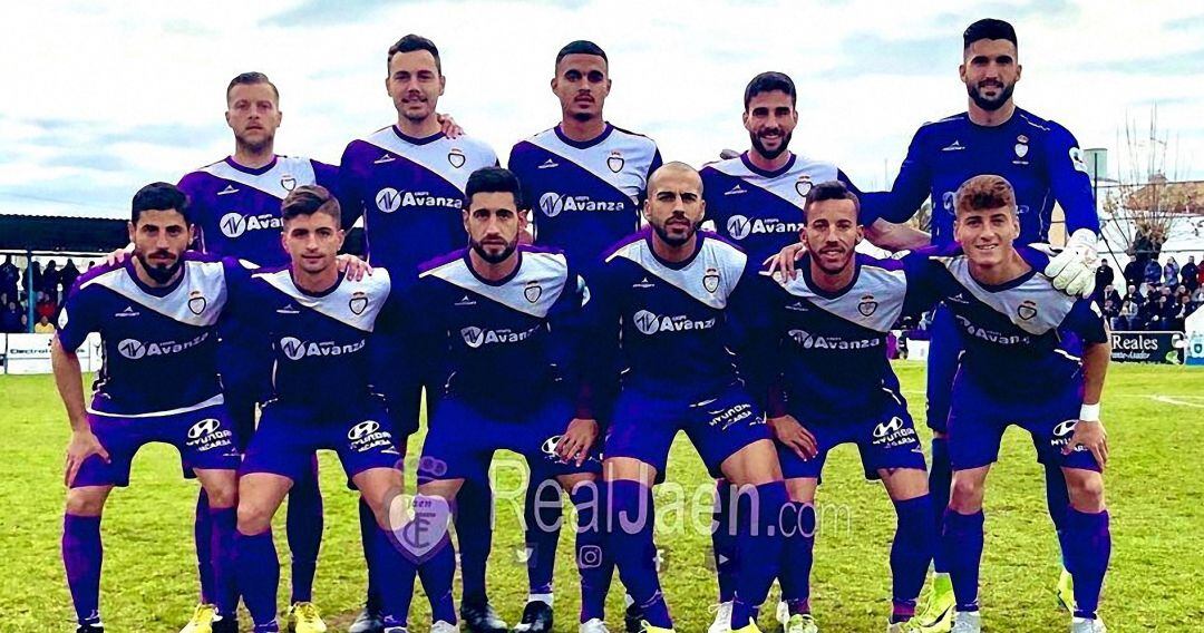 Once inicial del Real Jaén en Martos.