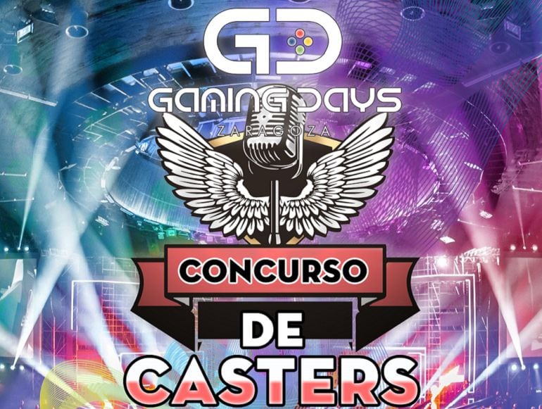 Cartel publicitario del concurso de Casters de los Gaming Days