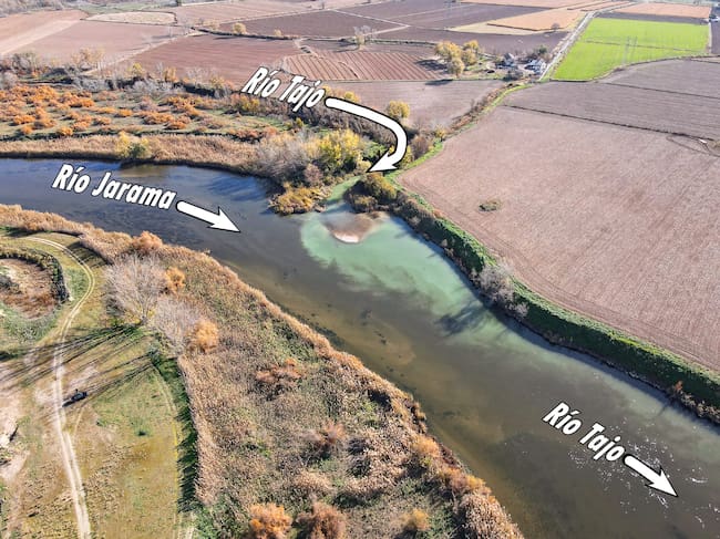 En este punto se une el río Jarama y Tajo