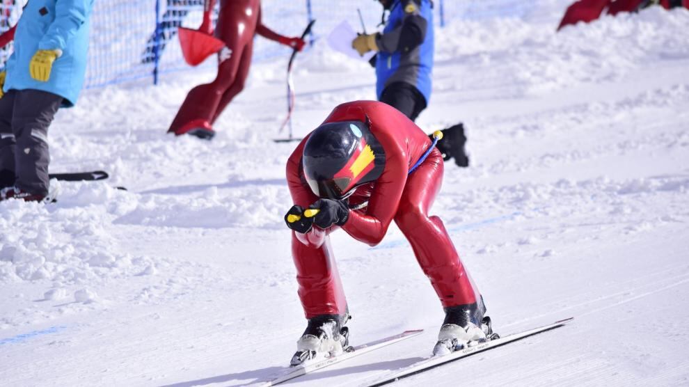 Un miembro del equipo español en acción