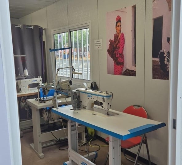 Casetas de los arreglos en la Feria de Abril