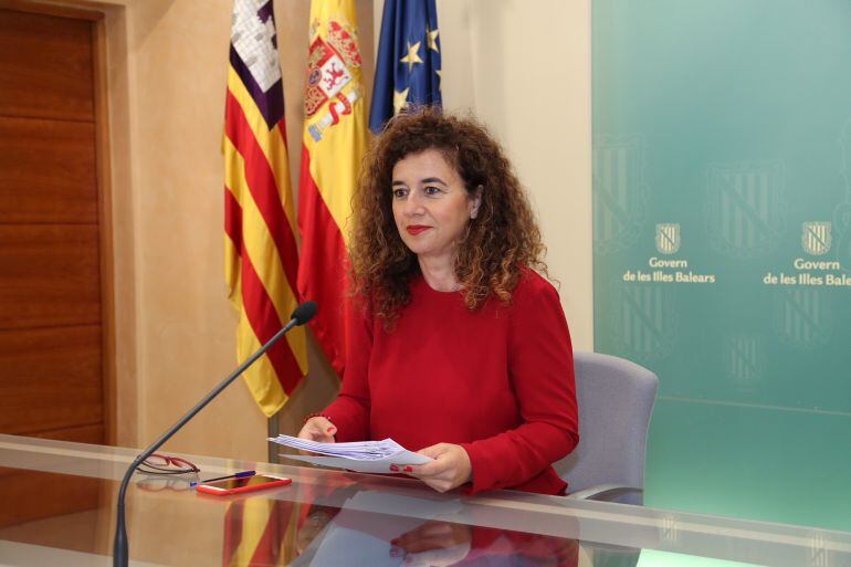 Pilar Costa, durante la rueda de prensa posterior al Consell de Govern