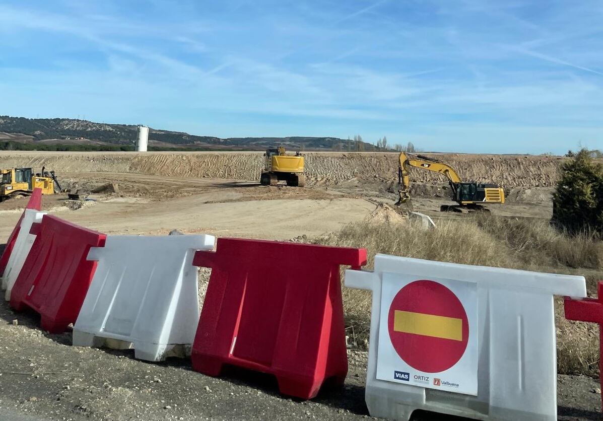 Obras en la A-11 a la altura de Quintanilla de Arriba