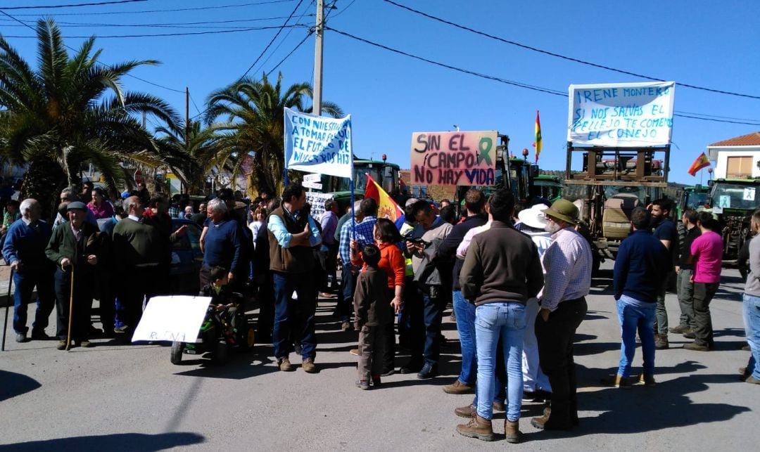 Momentos finales de la tractorada