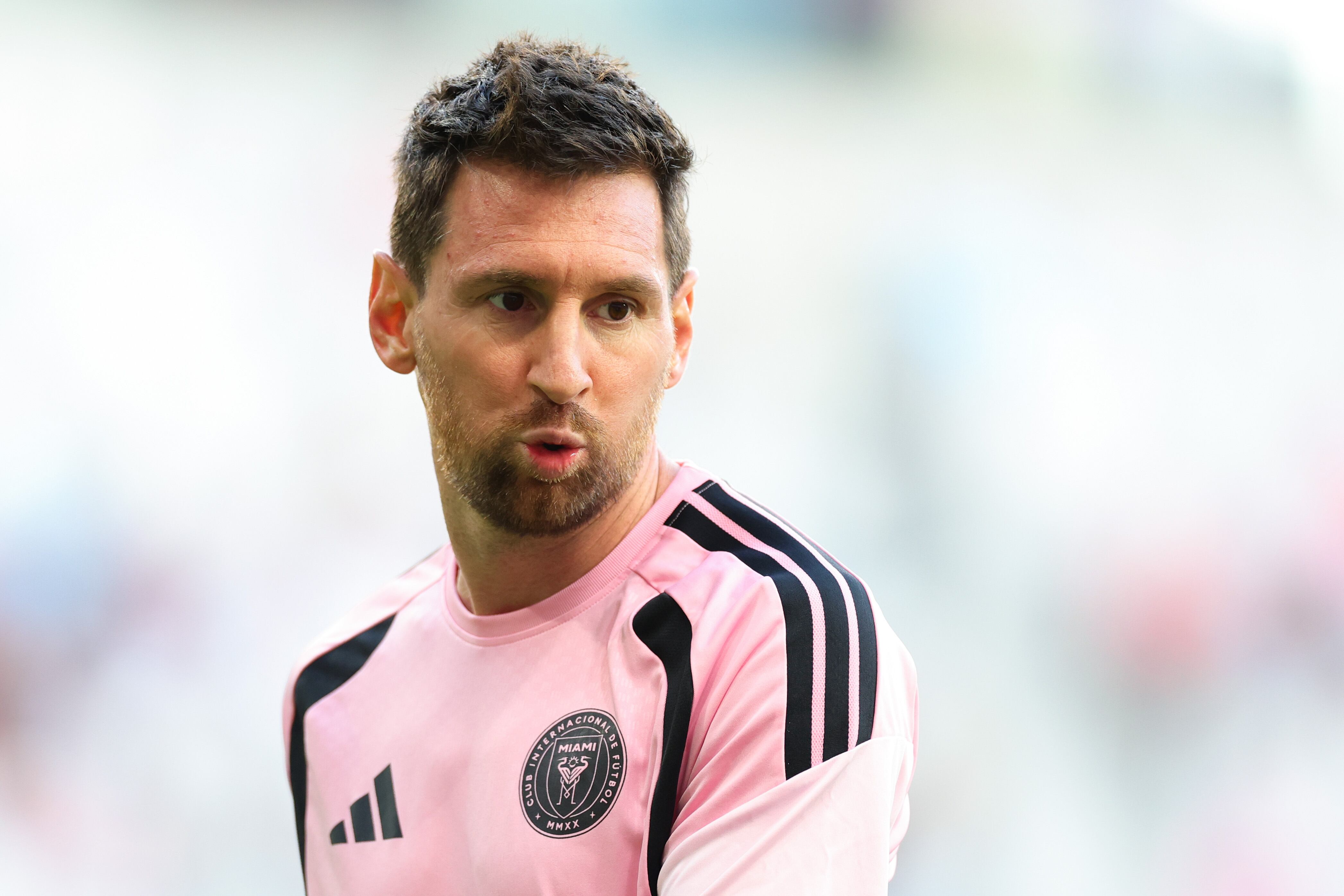 Leo Messi durante un partido con el Inter de Miami en la MLS