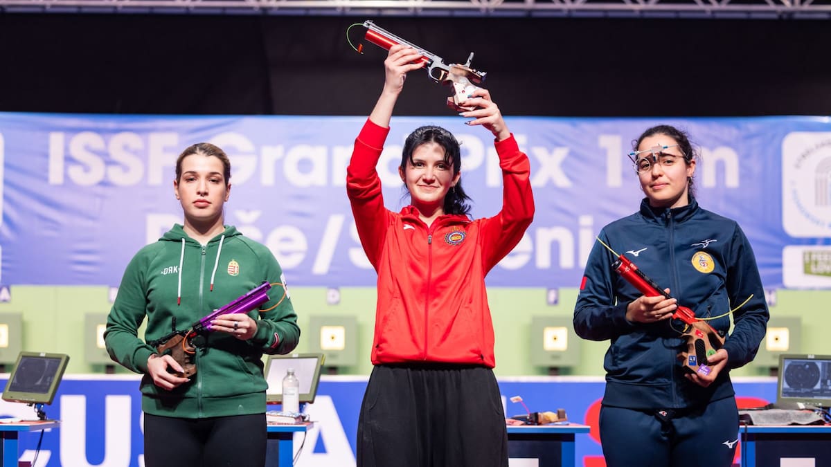 La almeriense Inés Ortega se consagra con el Oro en Tiro Olímpico en el Gran Prix de Ruse, en Eslovenia