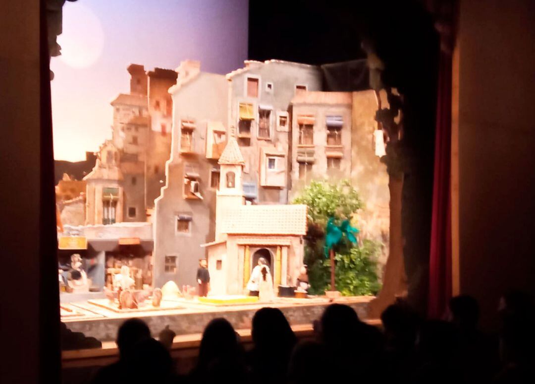 Un moment de la primera representació del cicle de funcions presencials del Betlem de Tirisiti.