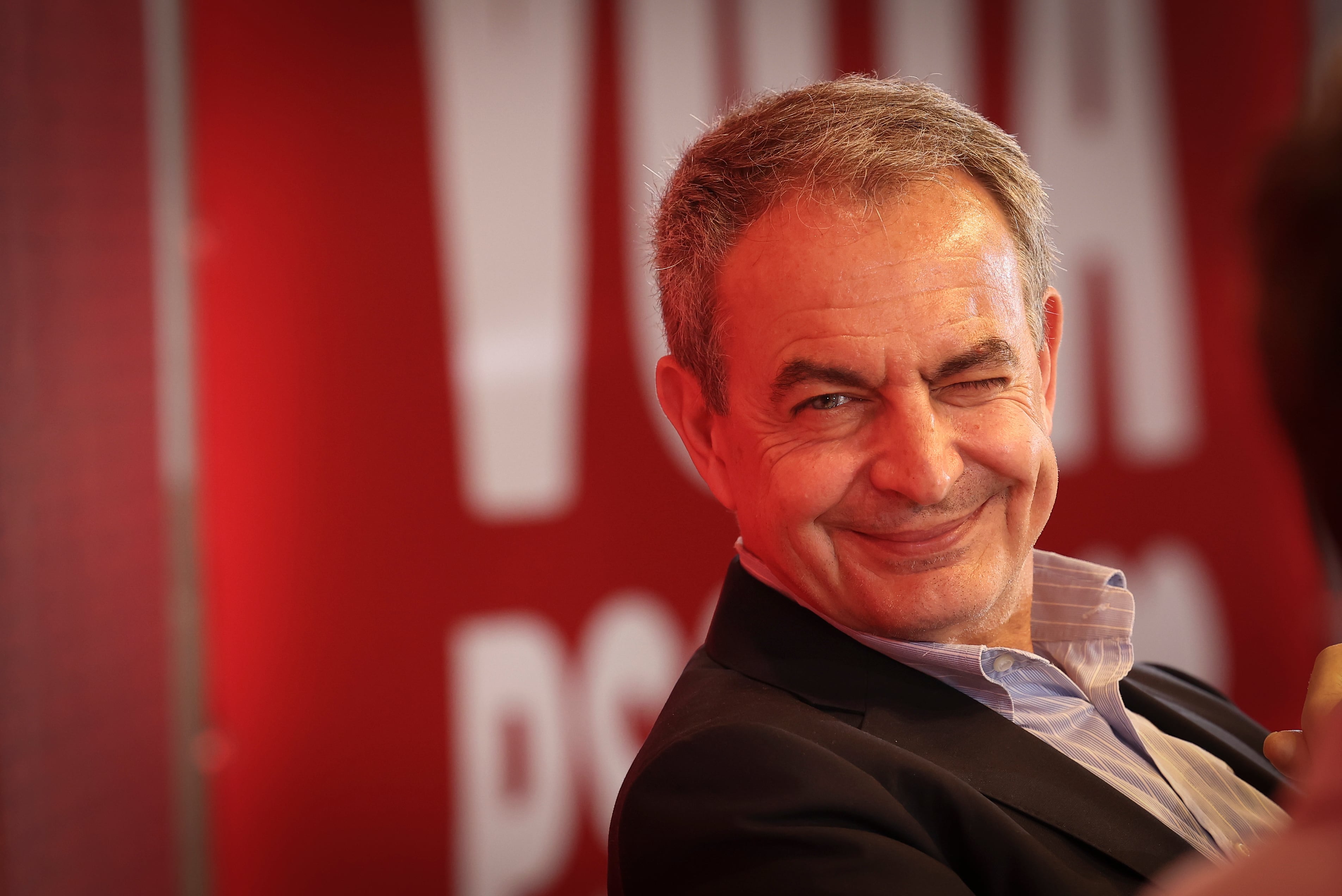 José Luis Rodríguez Zapatero, en un acto electoral del PSN/PSOE en Pamplona.