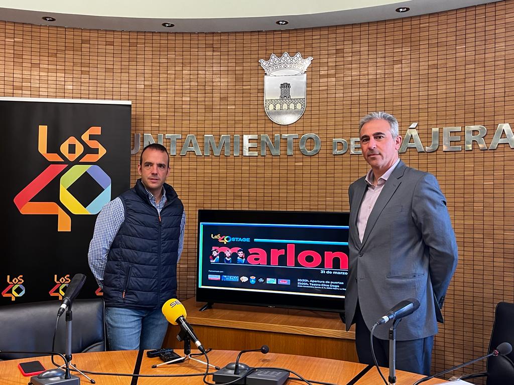 El alcalde de Nájera, Jonás Olarte, y el director de Cadena SER La Rioja, Alberto Aparicio