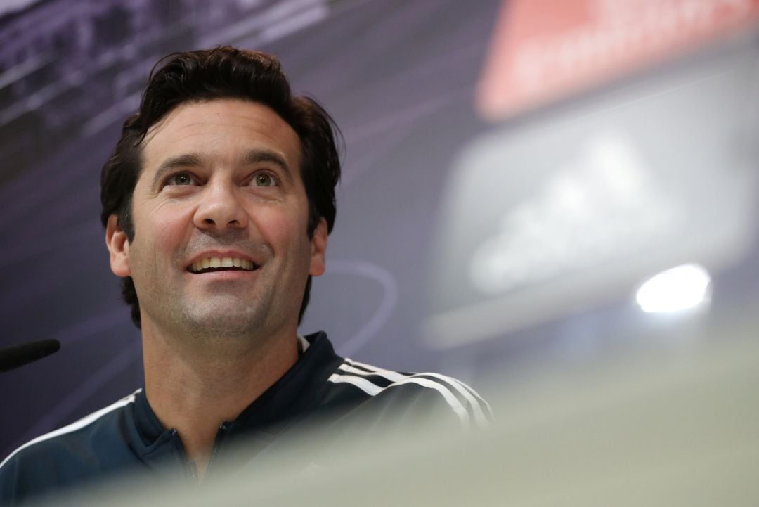 Solari, durante la rueda de prensa. 