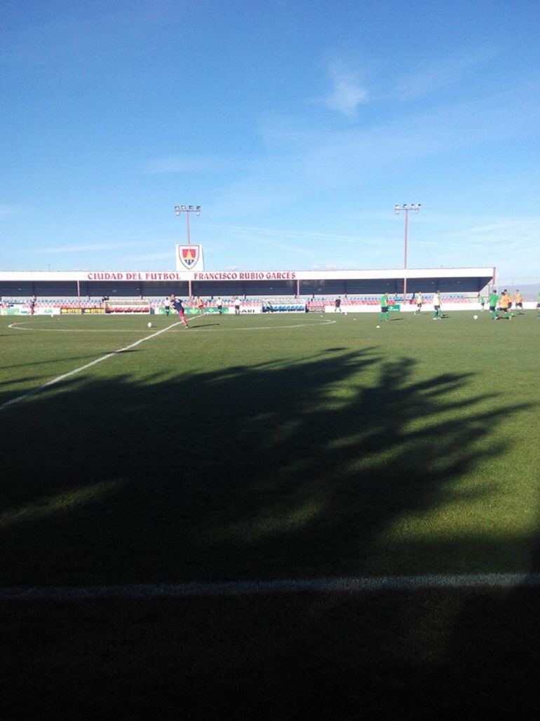 Campo en el que jugó ayer el Villamuriel en Soria. 