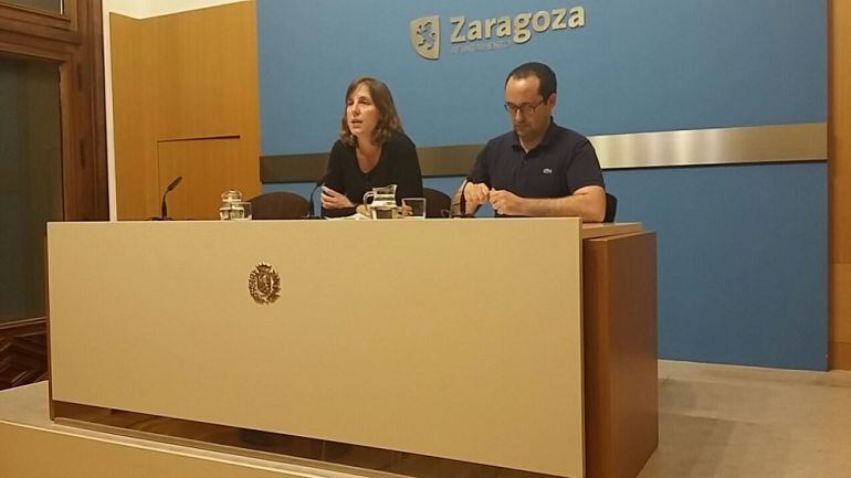 Teresa Artigas y Alberto Cubero, durante la rueda de prensa