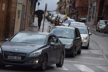 Recorrido, en un punto céntrico de Linares, de la manifestación 7F