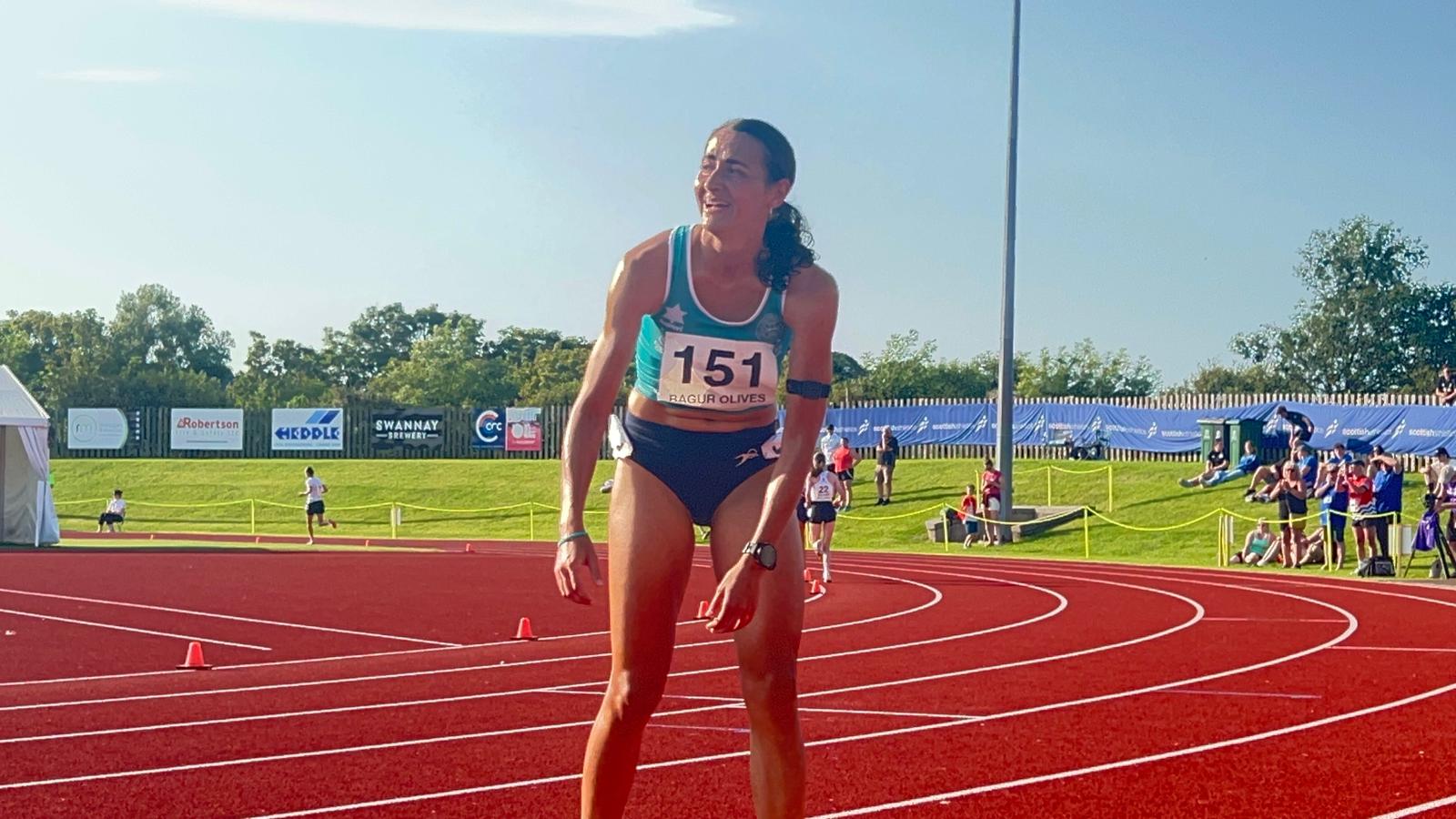 Marina Bagur en acabar la prova dels 10.000 metres.