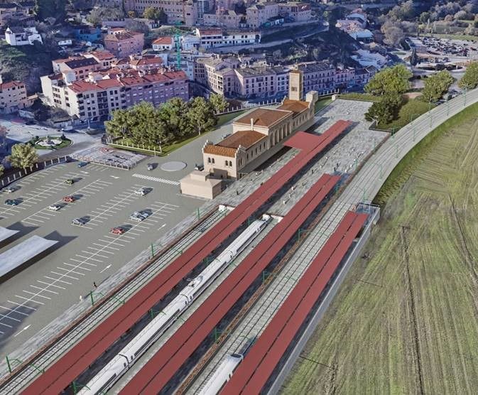 La llegada del AVE Madrid-Lisboa a Toledo supondrá una remodelación de la actual estación de tren y, también, la incorporación de una nueva vía para los AVANT de la capital regional a Madrid