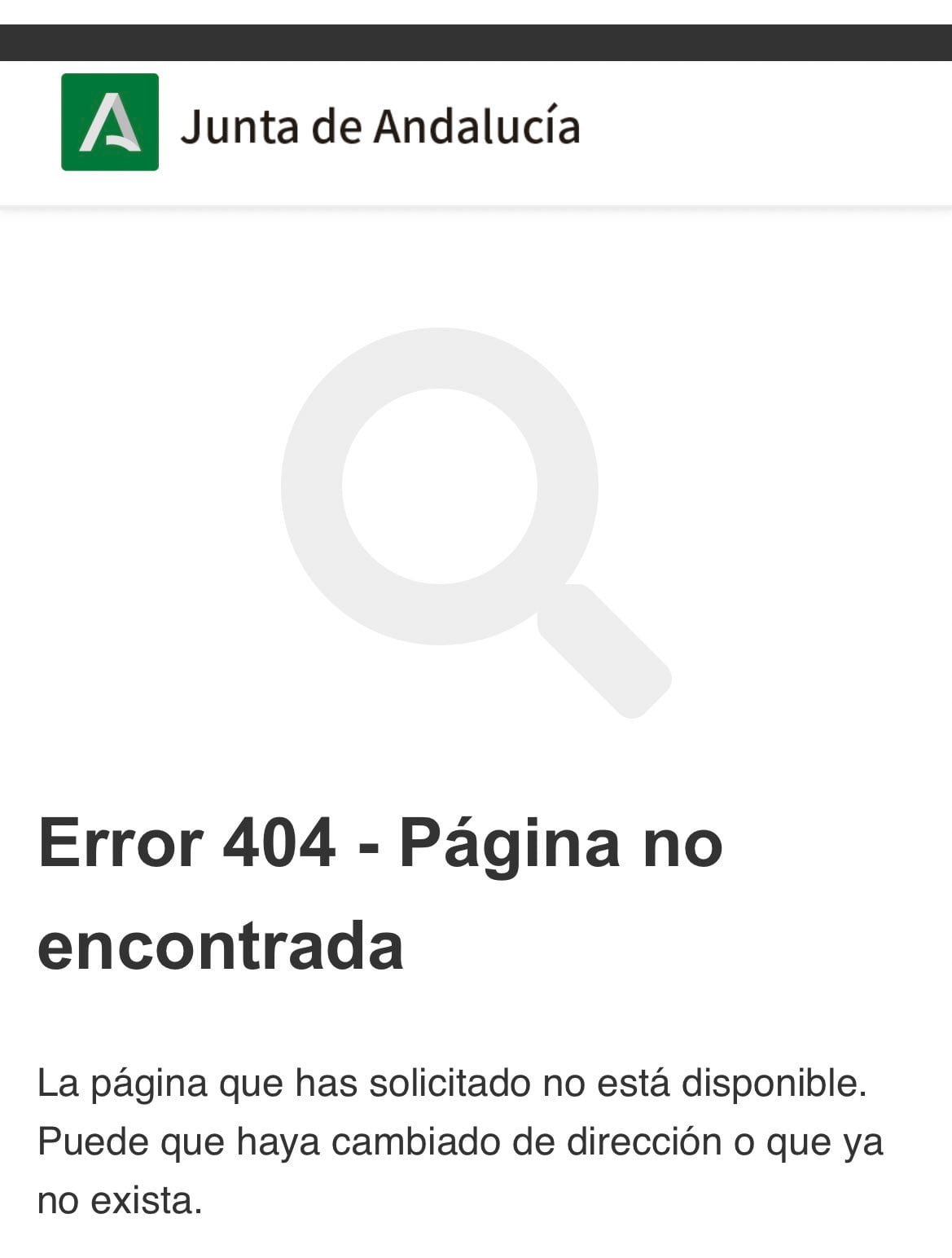 Imagen de la web de la página web de la Junta habilitada para acceder al bono de alquiler joven.