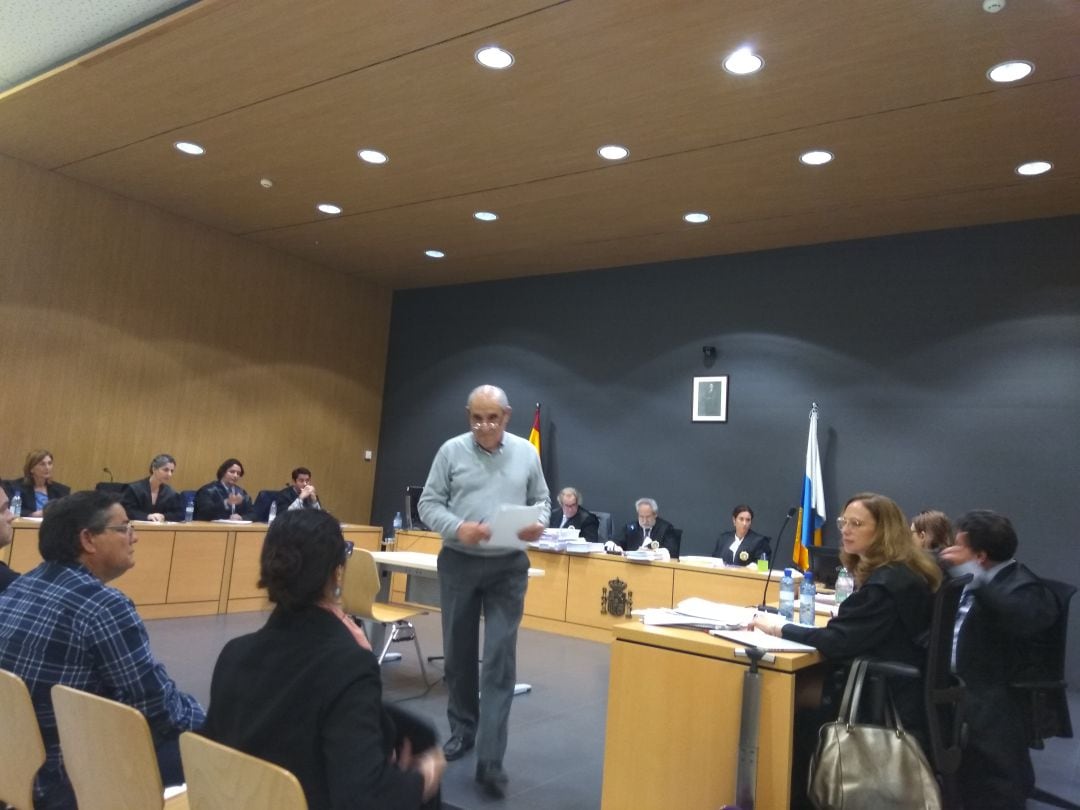 Dimas Martín durante la última sesión del caso Unión.