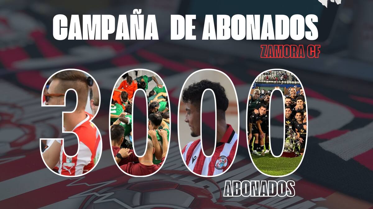 El Zamora CF alcanza los 3.000 abonados