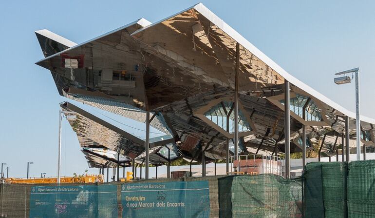 Una imatge del nou recinte dels Encants Vells