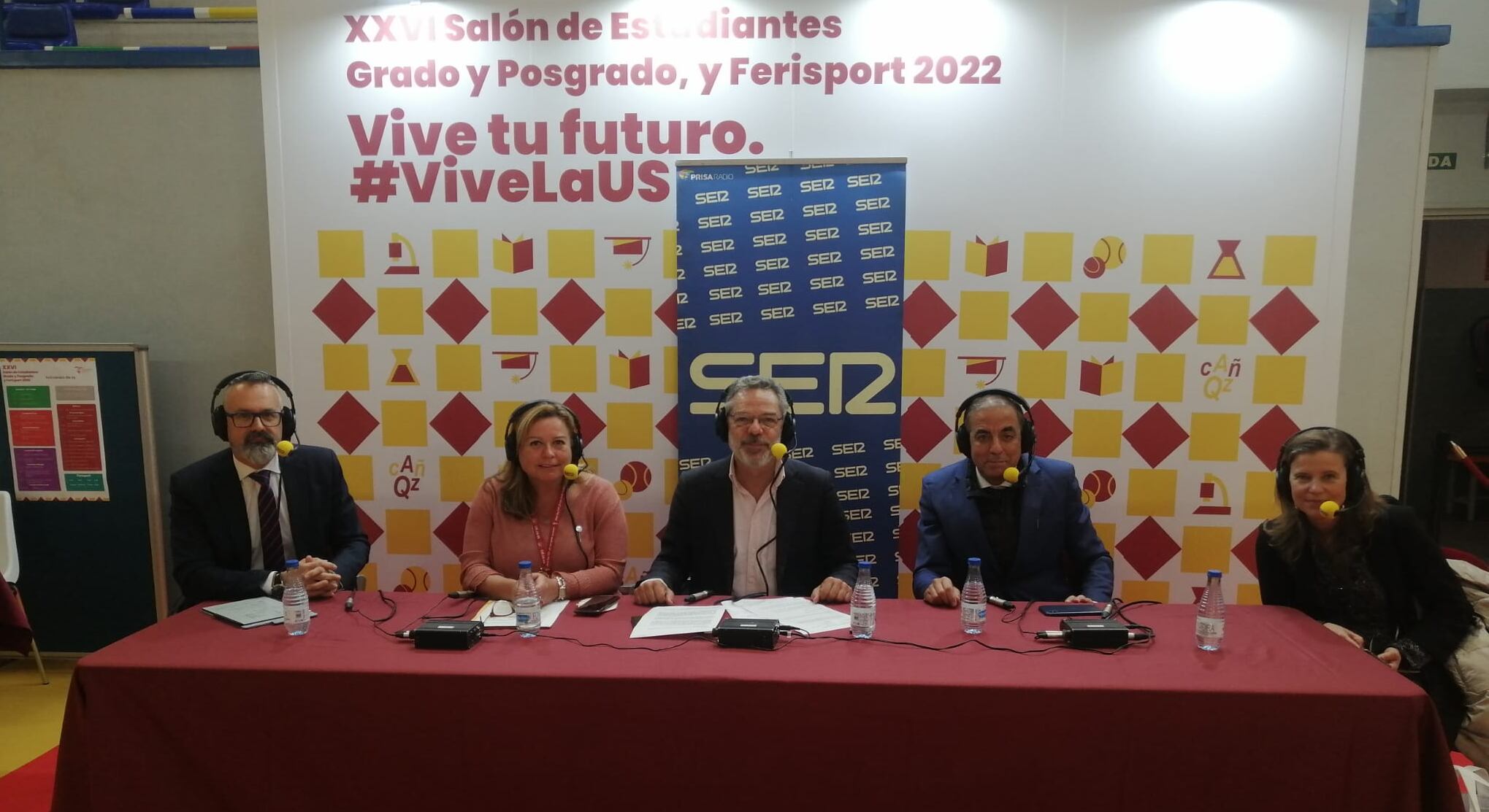 Ángel Trigo, Carmen Gallardo, Salomón Hachuel, Miguel Ángel Castro y Mar García