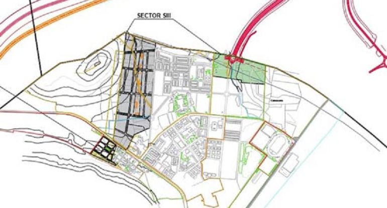 Plano de la actuación que se ejecutará en la entrada de la A 43 en Puertollano