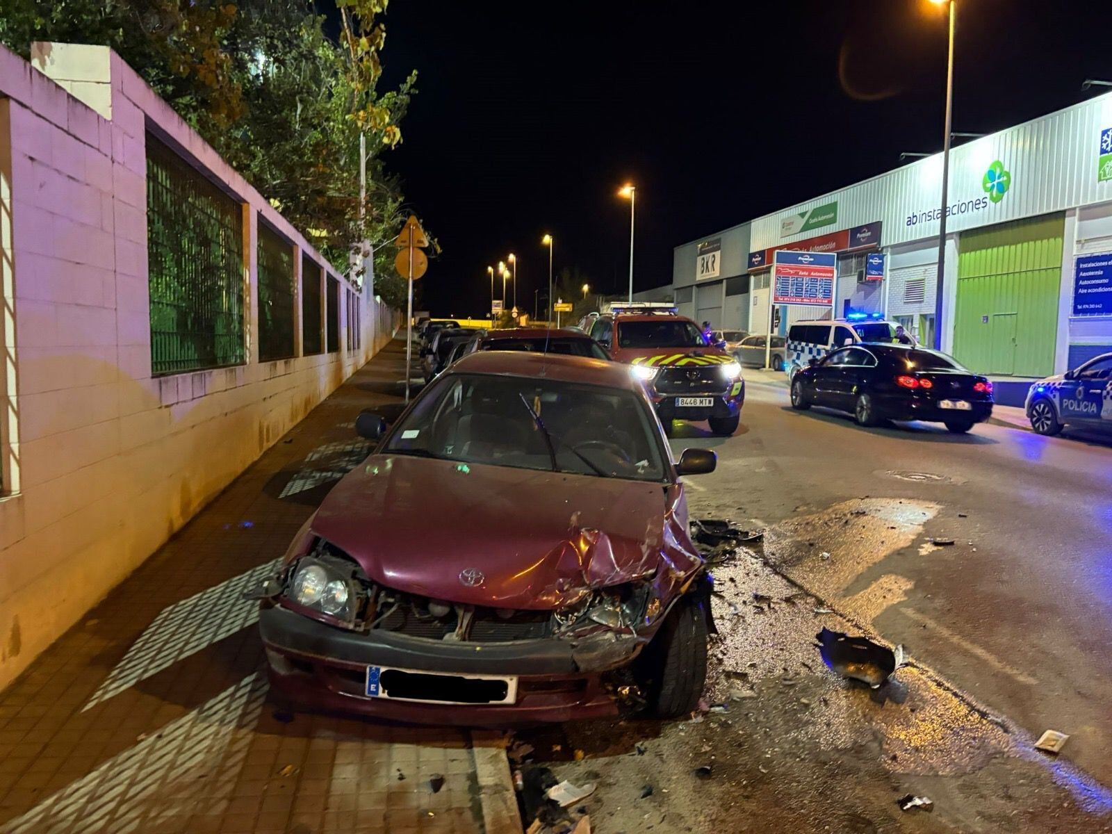 Accidente en la calle Balsas de Chirín