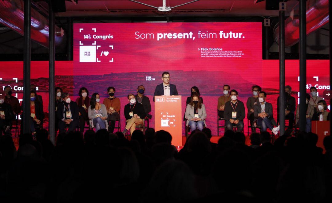 Bolaños, en su intervención en el congreso socialista