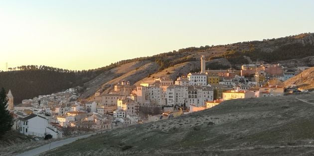 Vistas del casco antiguo de Cuenca desde las laderas del Cerro Socorro.