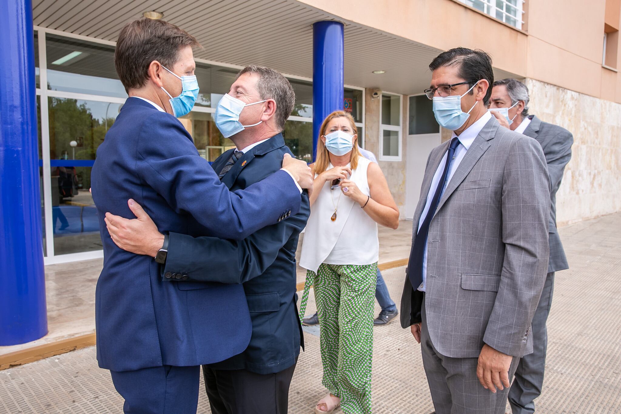 Visita del presidente de Castilla-La Mancha, Emiliano García-Page, al Hospital de Valdepeñas (Ciudad Real)