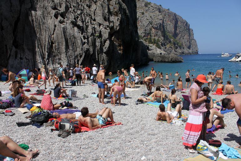 Turistas en Mallorca.