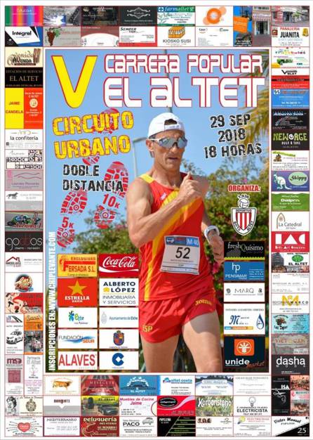 Cartel de la V Carrera Popular de El Altet