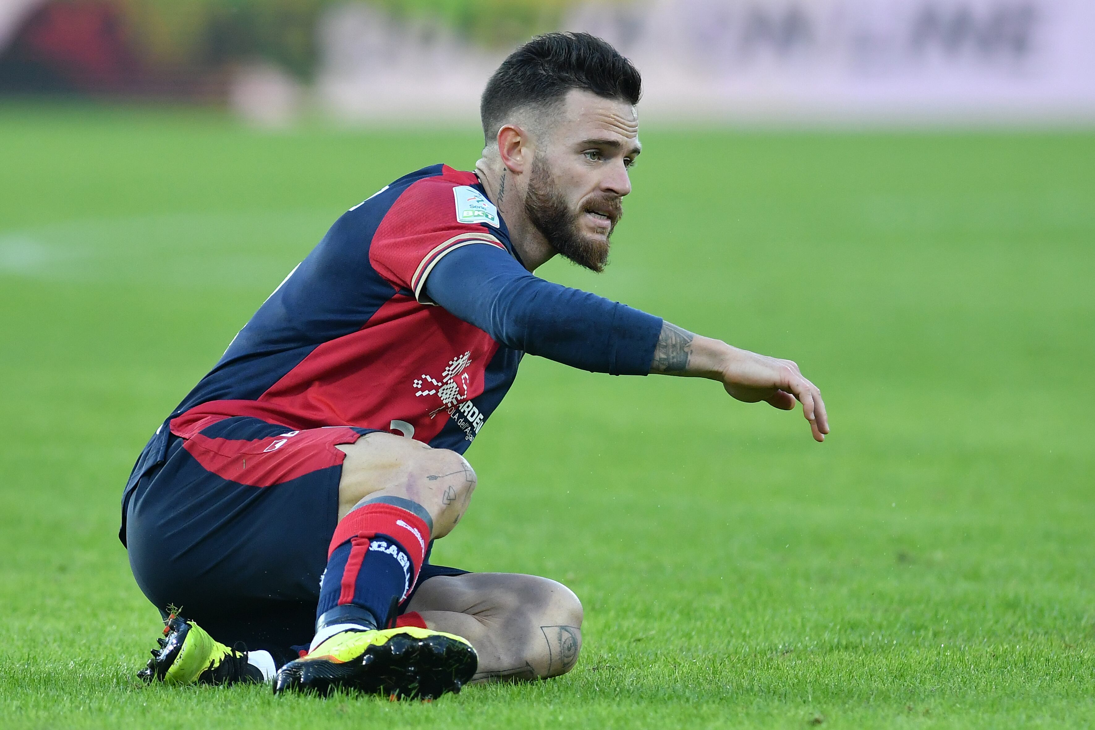 Cagliari player Nahitan Nandez during the match Frosinone - Cagliari at the Benito Stirpe stadium. Frosinone (Italy), November 27th, 2022 (Photo by Massimo Insabato/Archivio Massimo Insabato/Mondadori Portfolio via Getty Images)