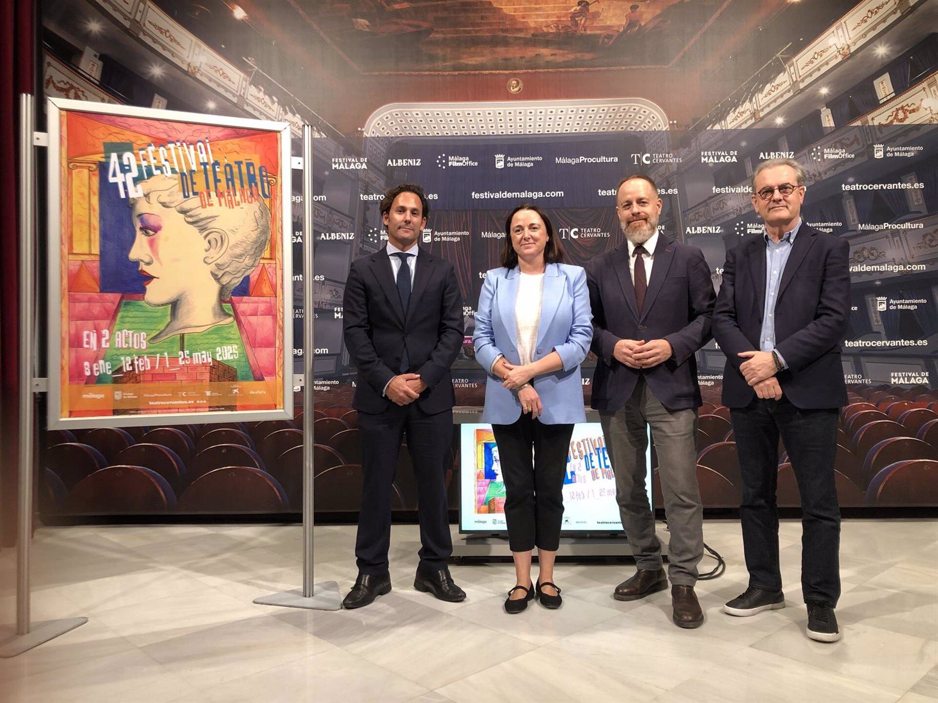 La programación del festival ha sido anunciada por la concejala de Cultura, Mariana Pineda, y el director del  Teatro Cervantes, Juan Antonio Vigar, el responsable territorial en Andalucía,  Ceuta y Melilla de Fundación 'la Caixa', Juan Carlos Barroso, y el  director del Área de Negocio de Málaga de Caixabank, Luis Felipe Siles.