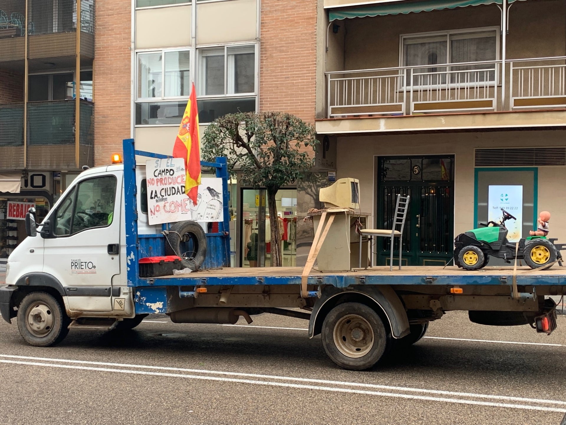 Esta mañana en la calle Virgen del Amparo