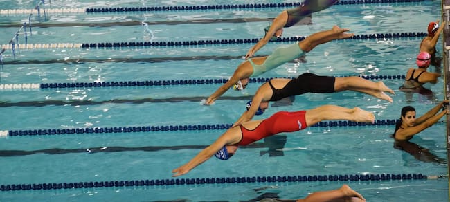 Una de las últimas competiciones en la que tomaron parte los nadadores del Jerez Máster
