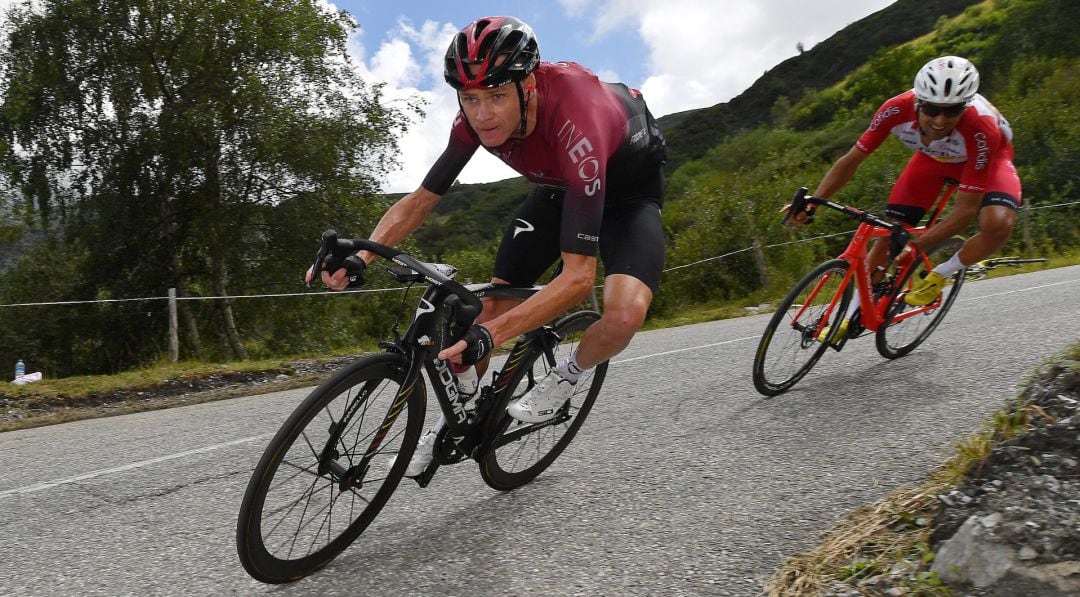 Chris Froome, durante el Dauphiné.