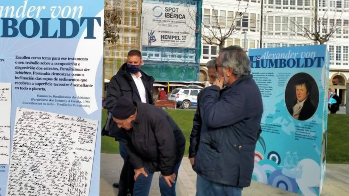 Una exposición del Puerto de A Coruña rememora los hitos de Humboldt