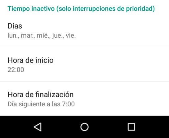 La función ‘Interrupciones’ de Android es muy similar