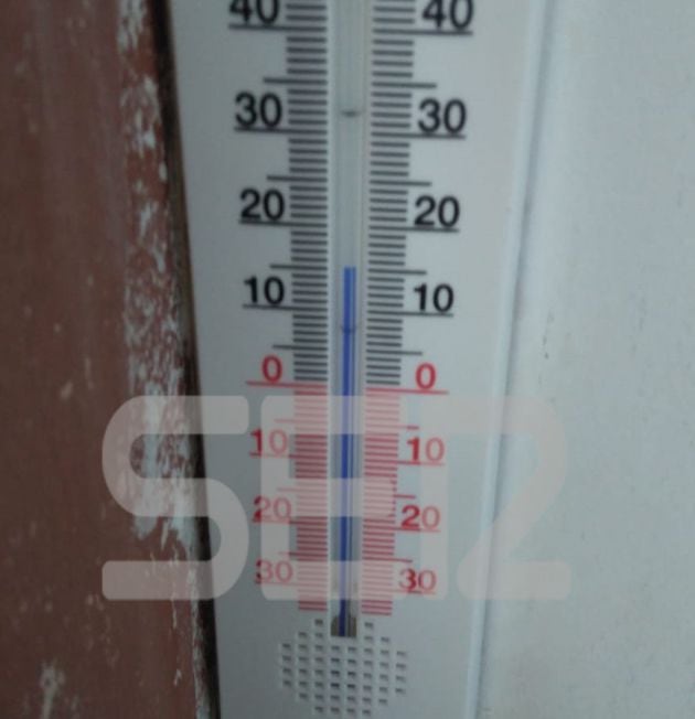 Termómetro que marca 15 grados de temperatura en un aula de Montessori School