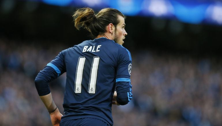 Bale, jugador del Real Madrid, en el partido ante el City 