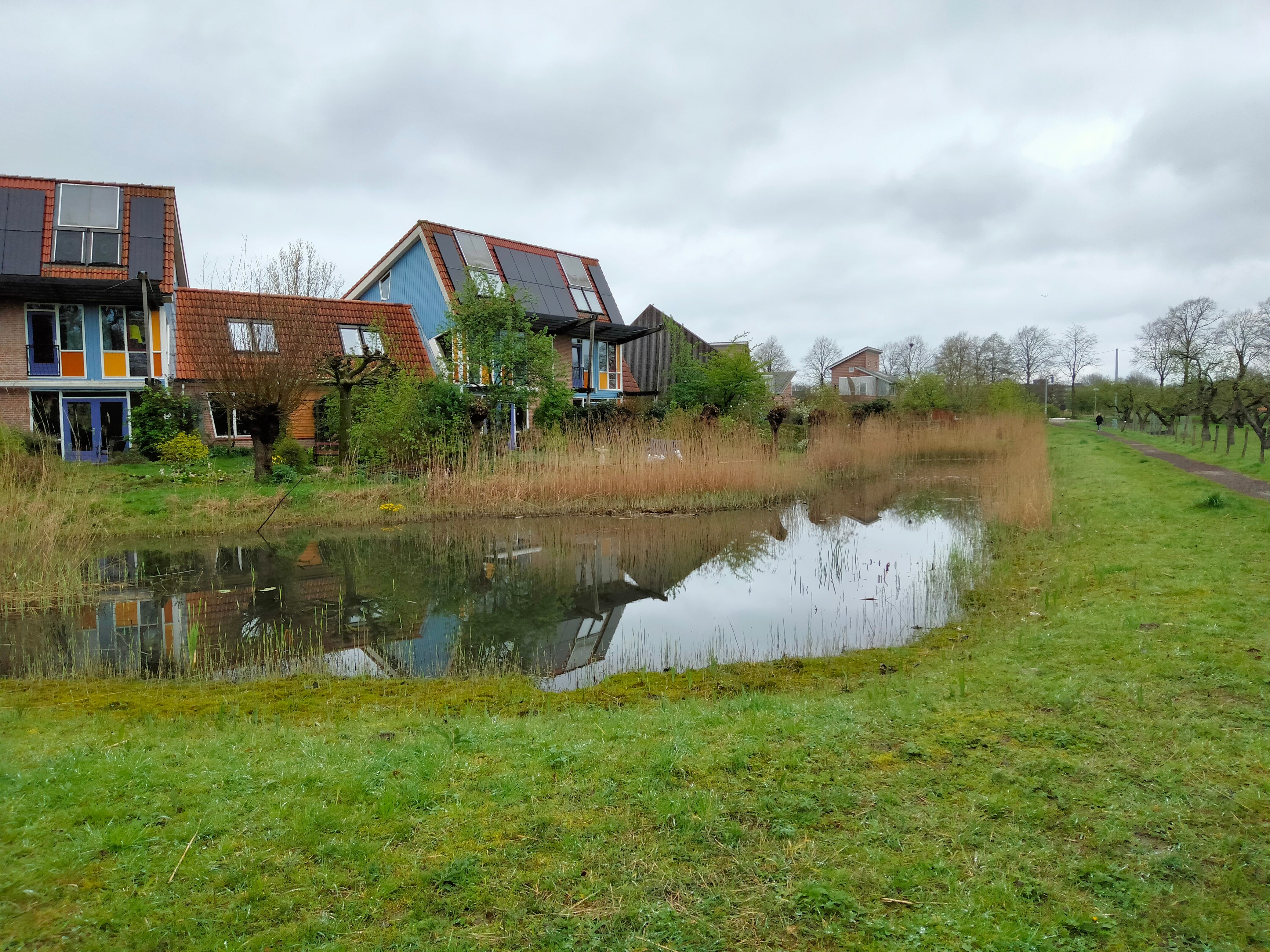 Vista del barrio de Lanxmeer en Culemborg (Países Bajos)