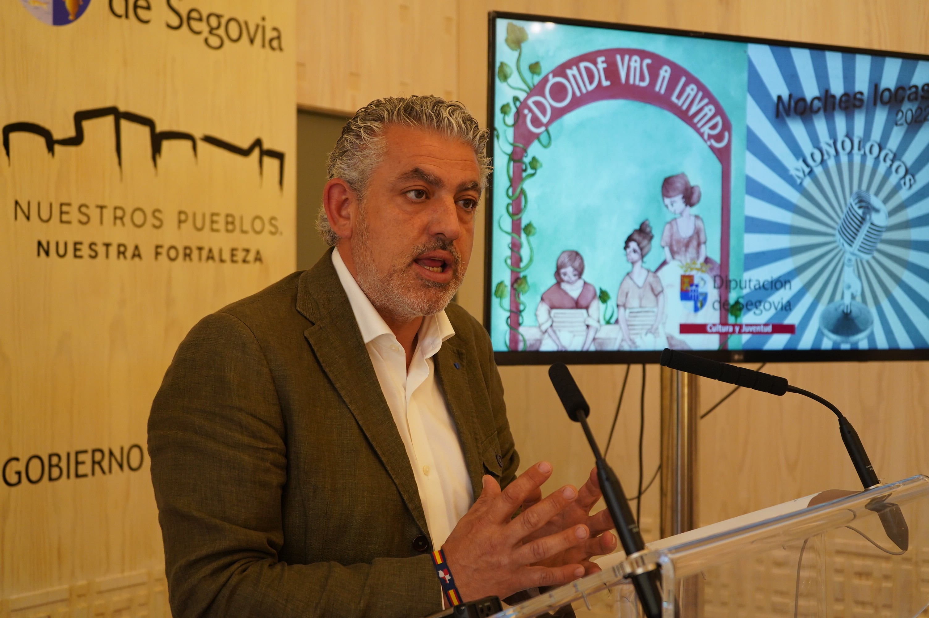 José María Bravo, diputado de Cultura, en rueda de prensa