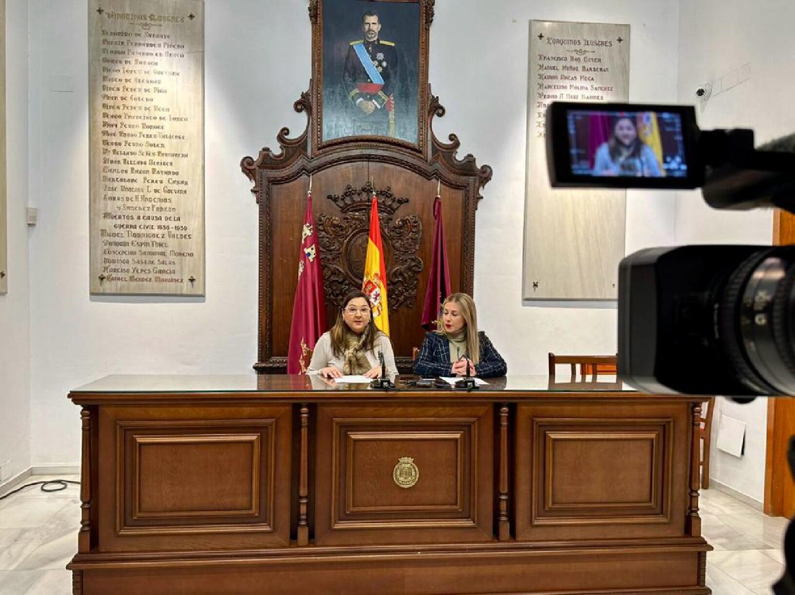 María Castillo, edil de Servicios Sociales y María Teresa Ortega, edil de Participación Ciudadana