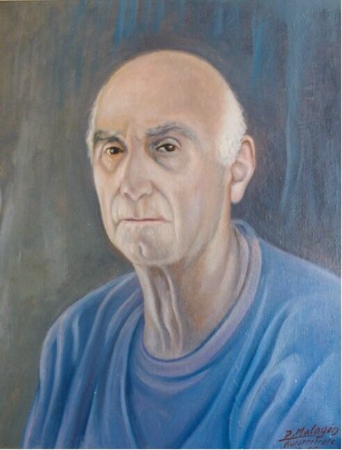 Autorretrato de Domingo Malagón, que durante décadas falsificó documentos para los miembros del PCE.