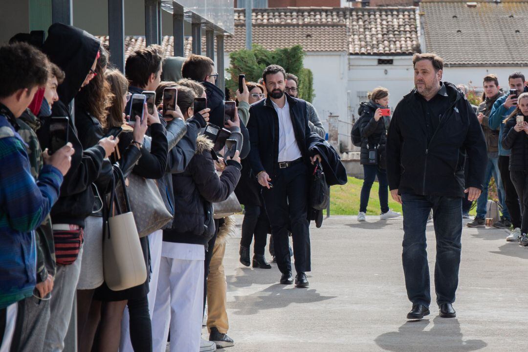 Oriol Junqueras, en marzo de 2020 en su primer permiso penitenciario.