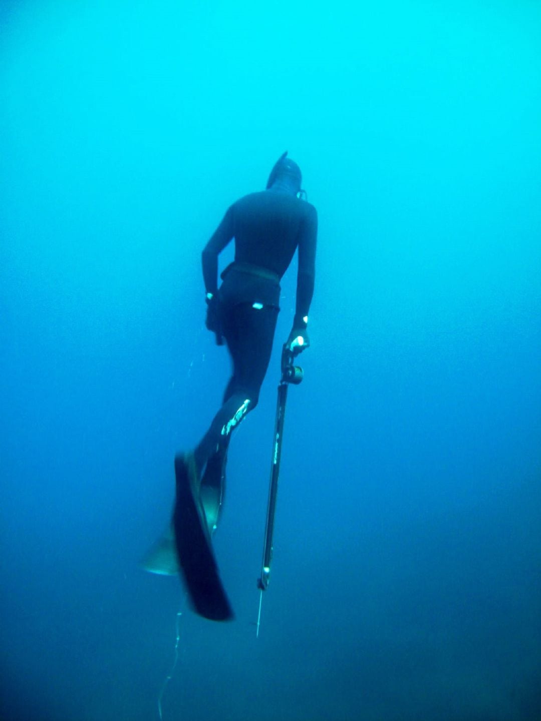 Un pescador submari