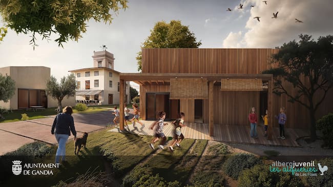 Proyección del futuro albergue.