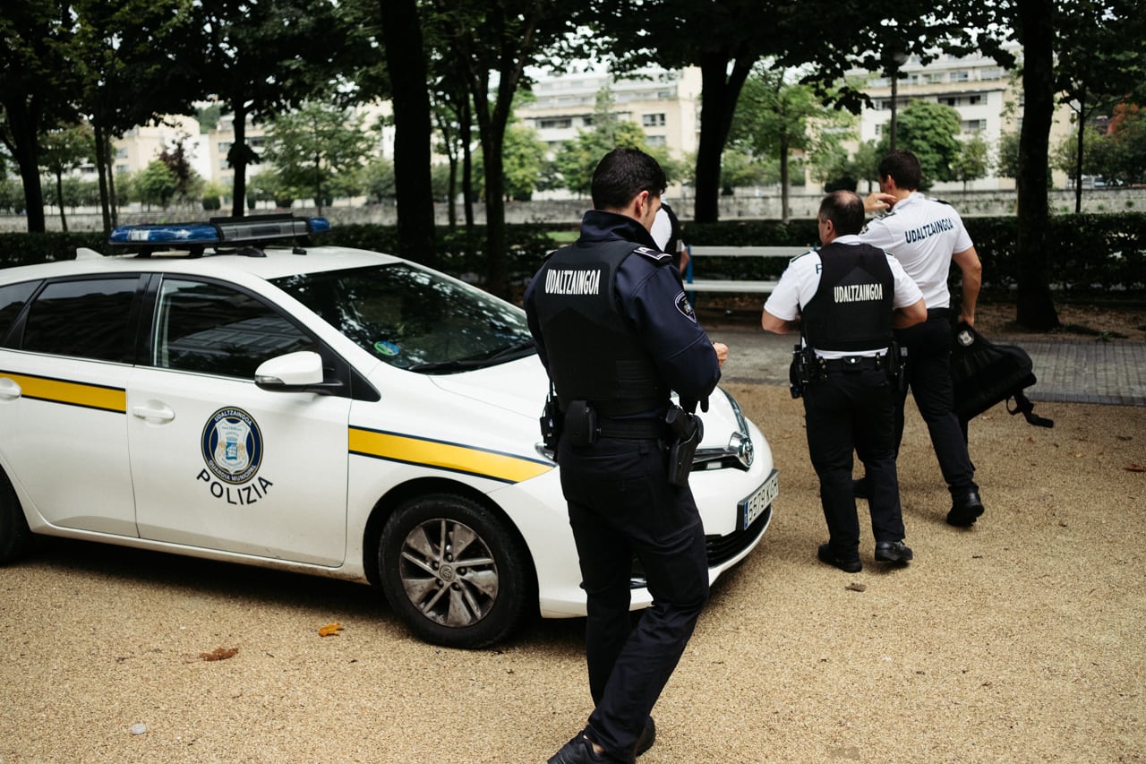 La policía municipal de San Sebastián