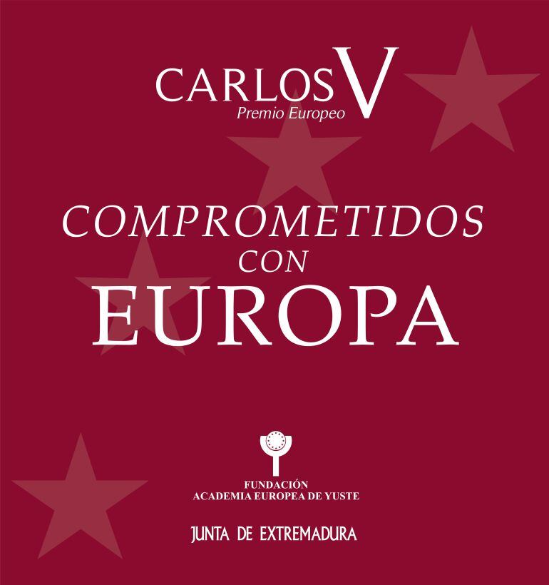 Imagen del galardón que reciben los ganadores del Premio Europeo Carlos V