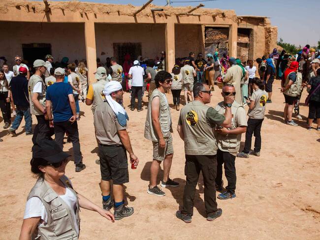 Imagen de archivo del rally solidario de Marruecos